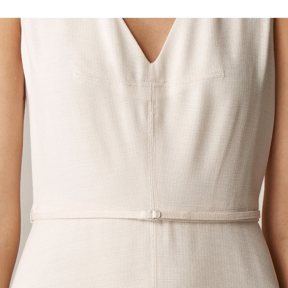 J. Crew Mathilde V-Neck Dress In Summer Linen - Picture 9 of 13